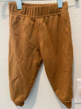 18M Garanimals Brown Fleece Bottoms - Cozy Elastic Waist
